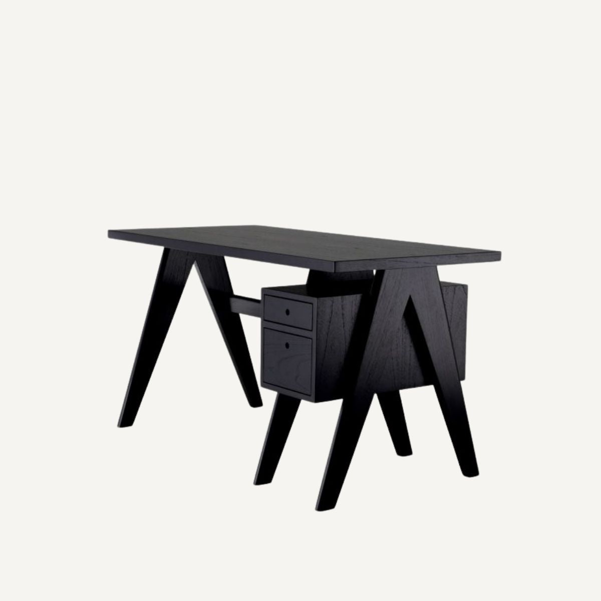 Bureau en bois noir