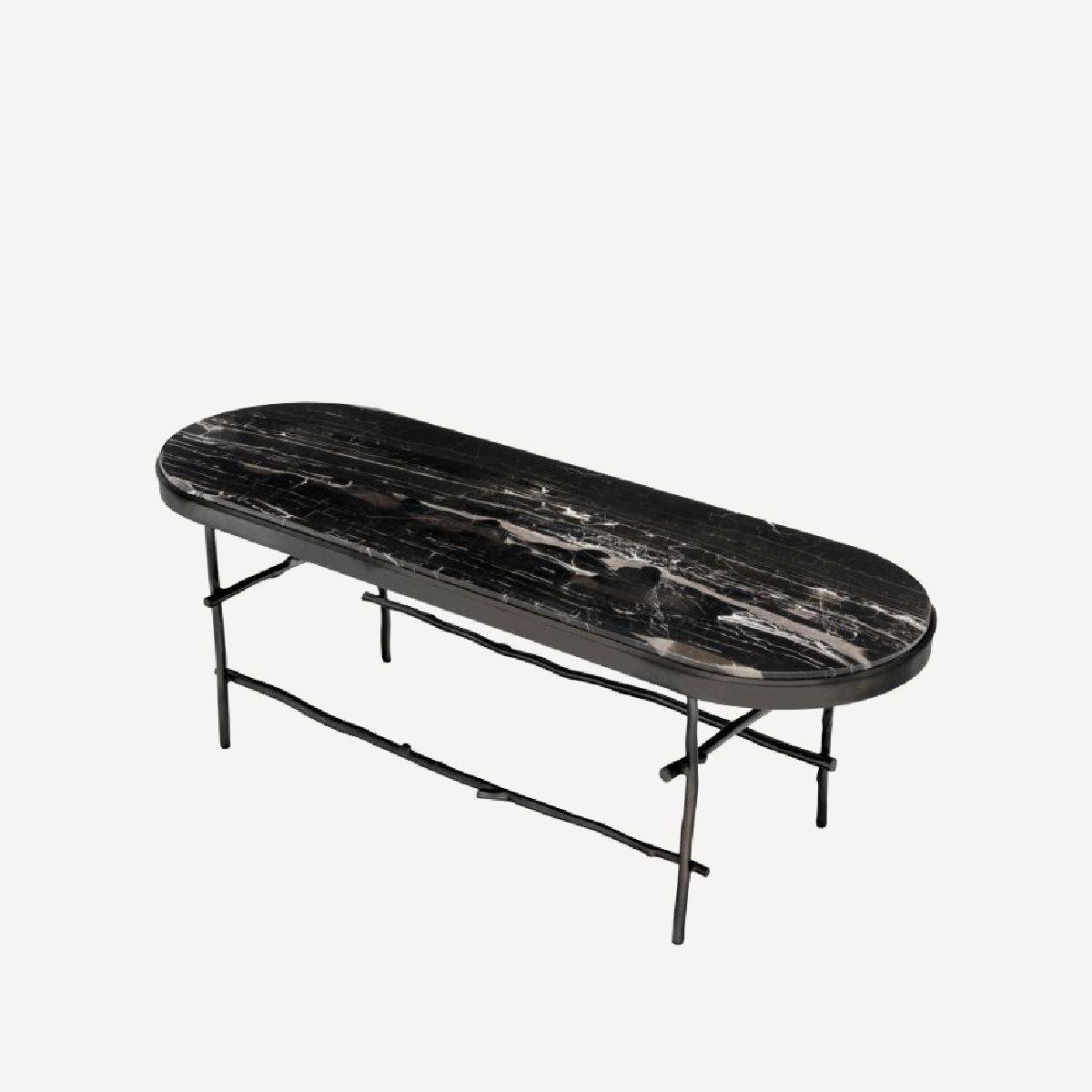 Table basse en marbre noir