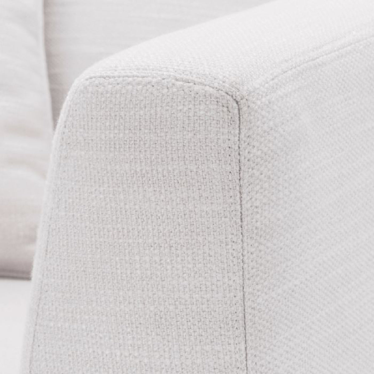 Fauteuil en tissu blanc