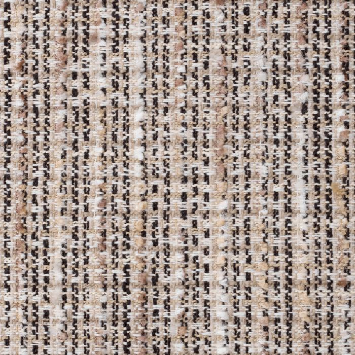 Chaise de salle à manger avec accoudoirs en tissu beige