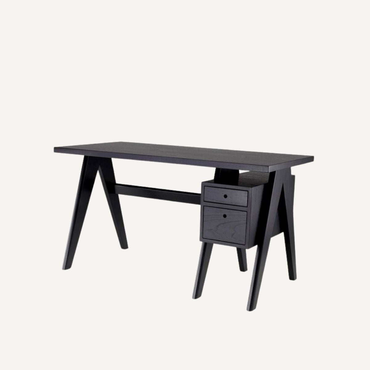 Bureau en bois noir