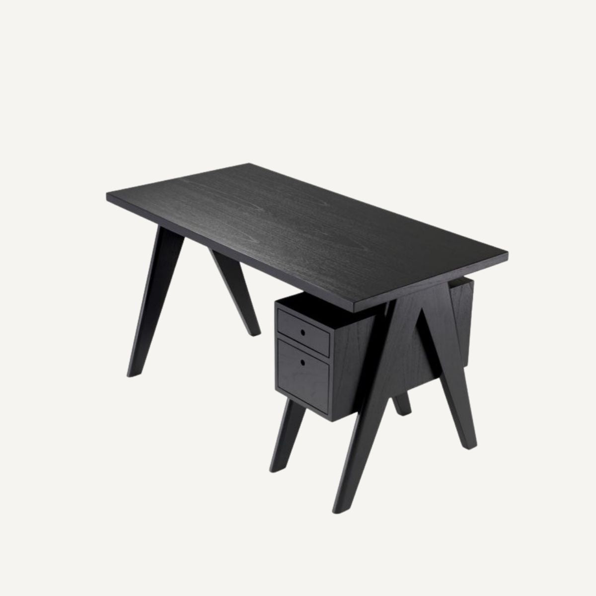 Bureau en bois noir
