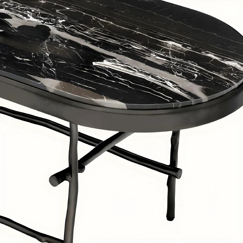 Table basse en marbre noir