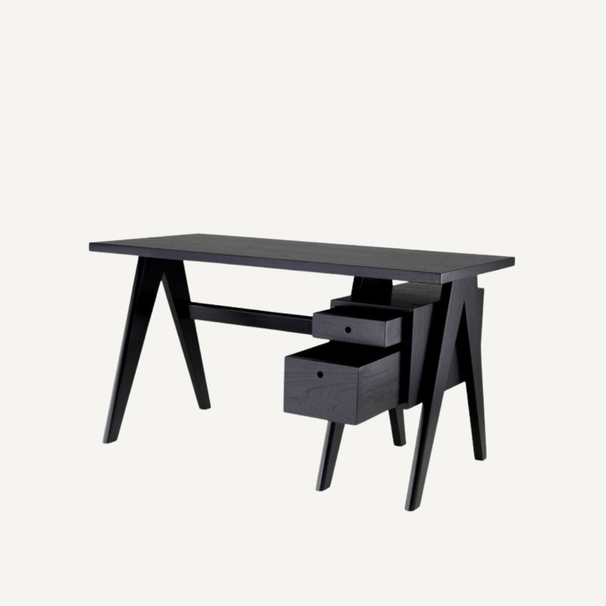 Bureau en bois noir
