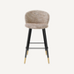 Chaise de bar en tissu beige