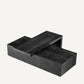 Table basse en chêne anthracite (lot de 2)
