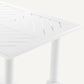 Table extérieure en métal blanc Rive