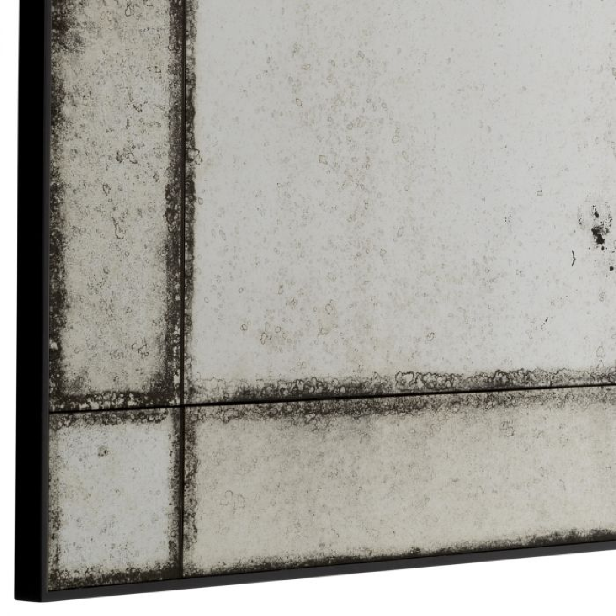 Miroir rectangulaire en verre vieilli L