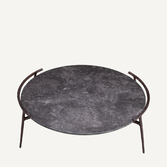 Table basse en marbre gris