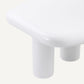 Table d'appoint en résine blanche