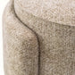 Pouf en tissu sable