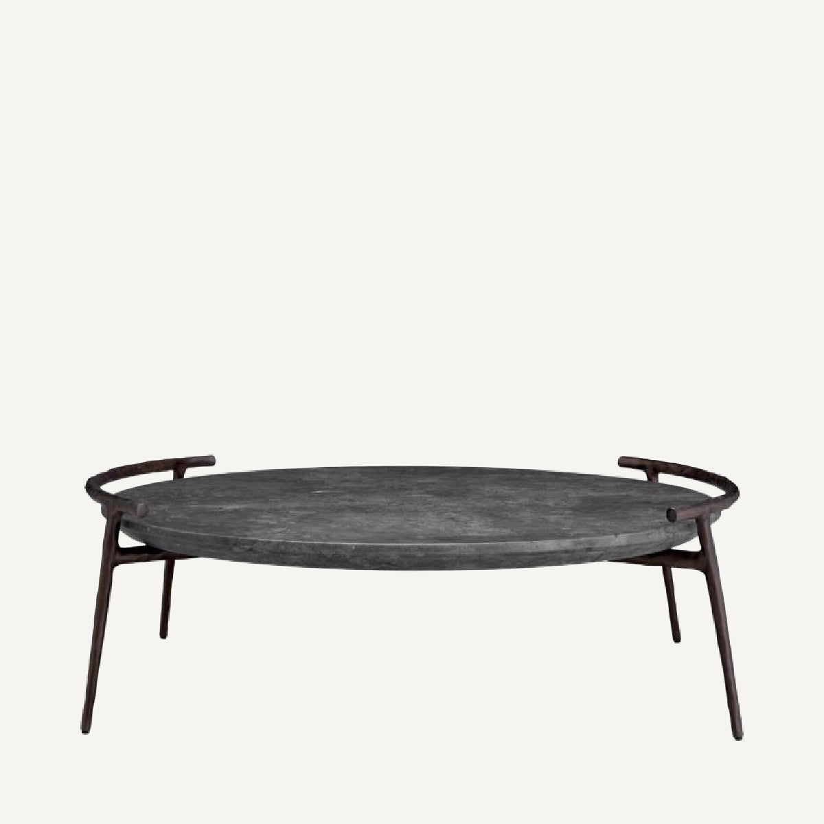 Table basse en marbre gris