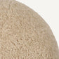 Coussin rond molletonné sable S