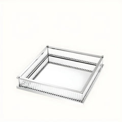 Nickel Square Tray Decorative Serving Plate