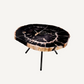 Table basse en bois pétrifié (lot de 3) Soto