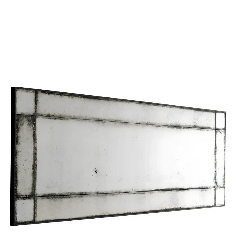 Miroir rectangulaire en verre vieilli L