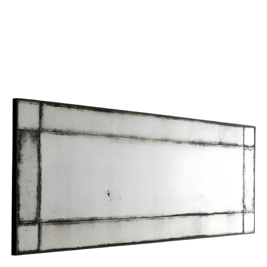 Miroir rectangulaire en verre vieilli L