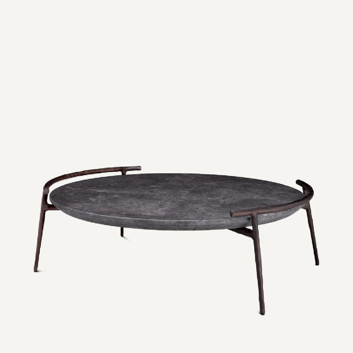 Table basse en marbre gris