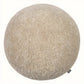 Coussin rond molletonné sable S