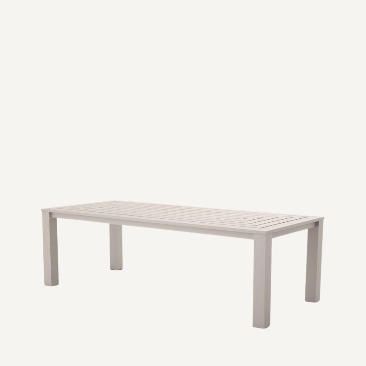 Table extérieure en métal sable
