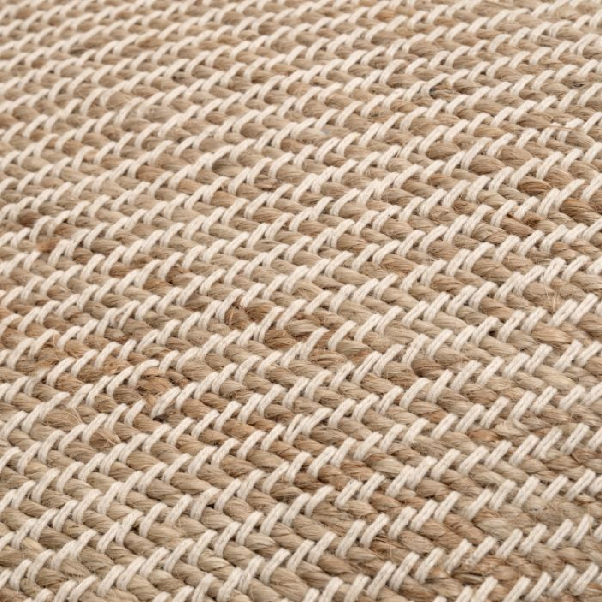 Pouf en jute beige