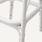 Chaise de bar blanche en rotin