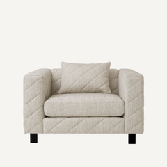 Light Gray Fabric Armchair