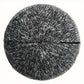 Coussin rond en tissu noir Cambon L