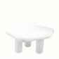 Table d'appoint en résine blanche