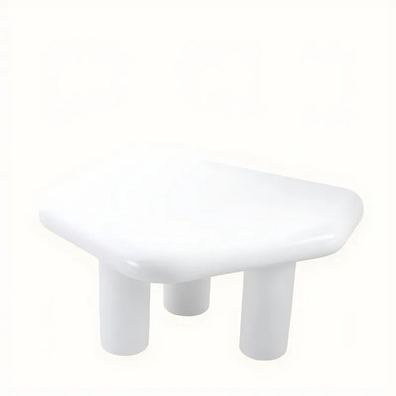 Table d'appoint en résine blanche