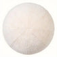 Coussin rond bouclé crème S