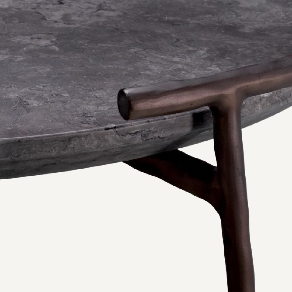 Table basse en marbre gris