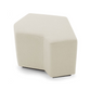 Pouf en tissu crème (lot de 3)