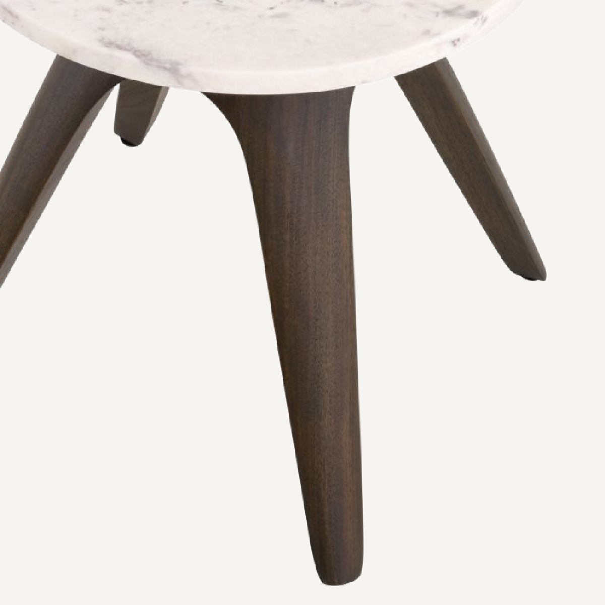 Table d'appoint ronde en marbre blanc