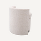 Tabouret en tissu blanc cassé
