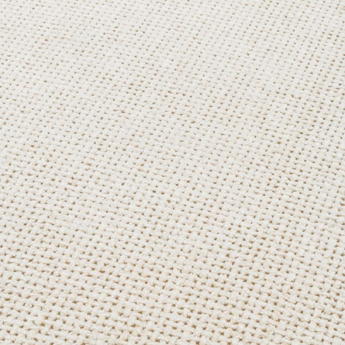 Tabouret en tissu blanc cassé