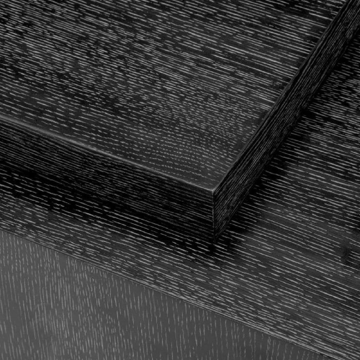 Table basse en chêne anthracite (lot de 2)
