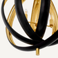 Lustre en bronze et laiton poli