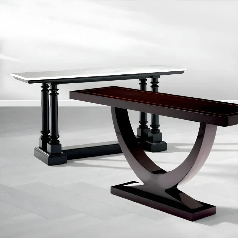 Console en marbre blanc