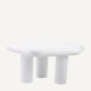 Table d'appoint en résine blanche