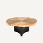 Table basse en laiton dorée (lot de 2)