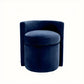Tabouret en velours bleu nuit
