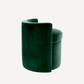 Tabouret en velours vert foncé