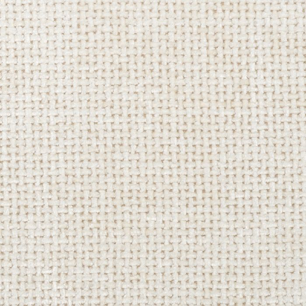 Tabouret en tissu blanc cassé
