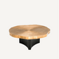 Table basse en laiton dorée (lot de 2)