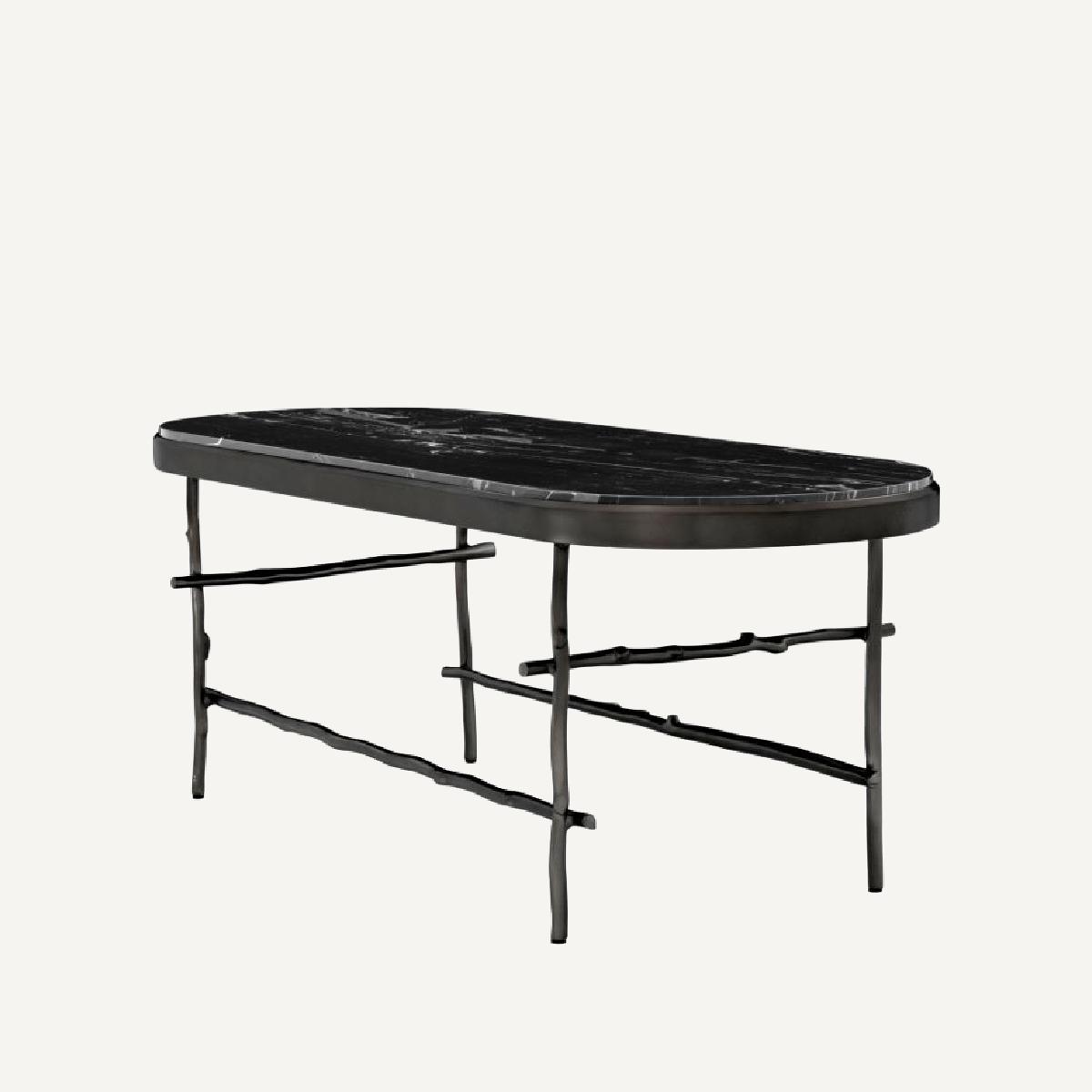 Table basse en marbre noir