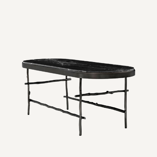 Table basse en marbre noir