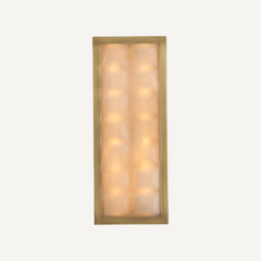 Gold Alabaster Wall Sconce Light Fixture