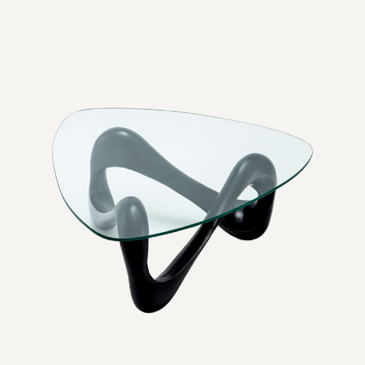 Table basse en bronze en transparent