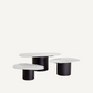 Table basse en céramique blanche (lot de 3)